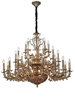 Люстра подвесная FIRENZE 1780.30.3 antique gold Lucia Tucci без плафона на 33 лампы, основание золотое в стиле классический Люстра подвесная FIRENZE 1780.30.3 antique gold Lucia Tucci без плафона на 33 лампы, основание золотое в стиле классический